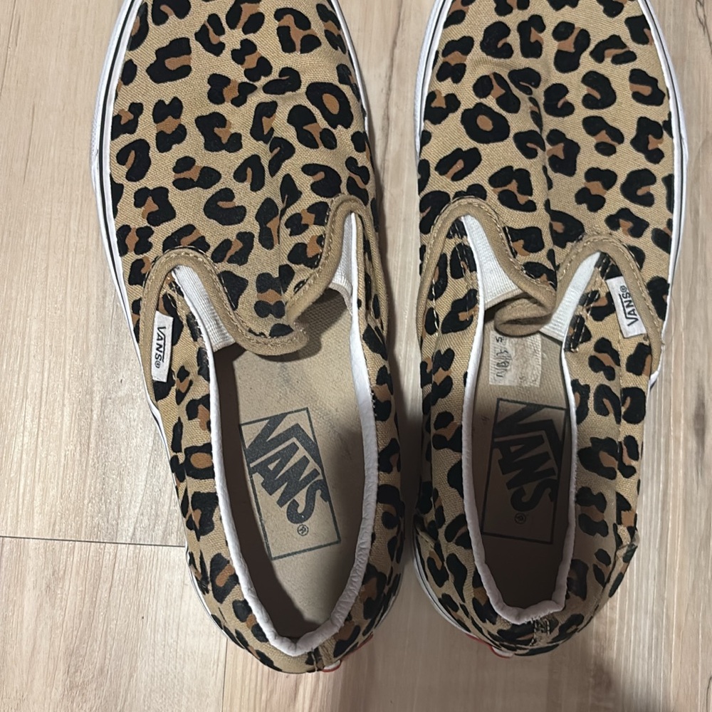 Vans Animal Print Slip-On Shoes
